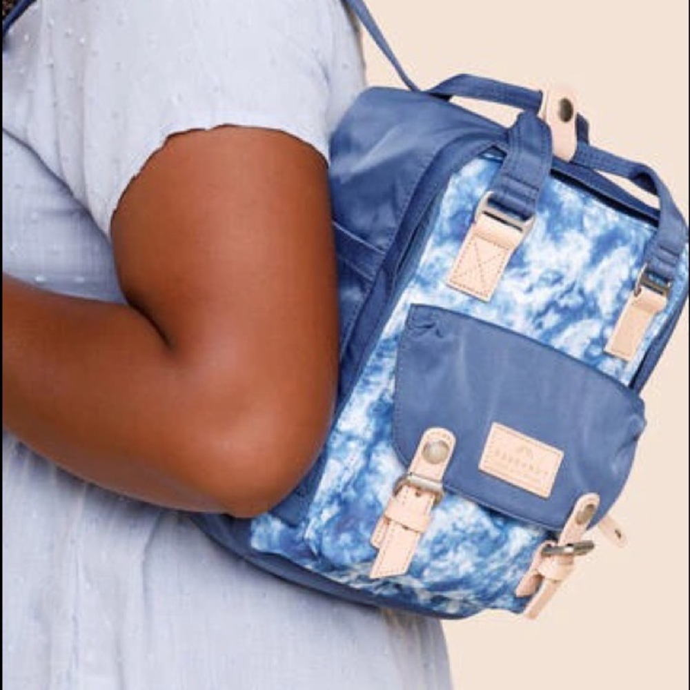 Doughnut macaroon mini tie dye backpack